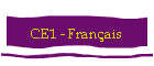 CE1 - Franais