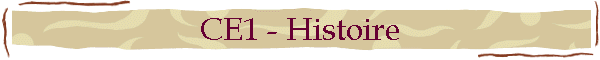 CE1 - Histoire